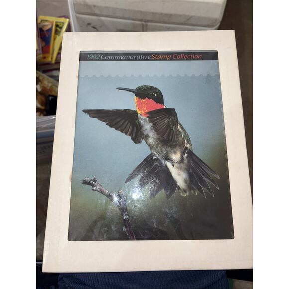 BRAND NEW ! USPS 1992 Commemorative Stamp Collection Book Hardcover Item #8992 - Picture 1 of 2